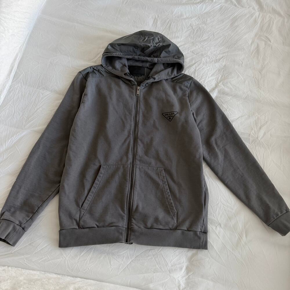 Adidas x Prada Re-Nylon Hooded Track Jacket Black Men’s XL
